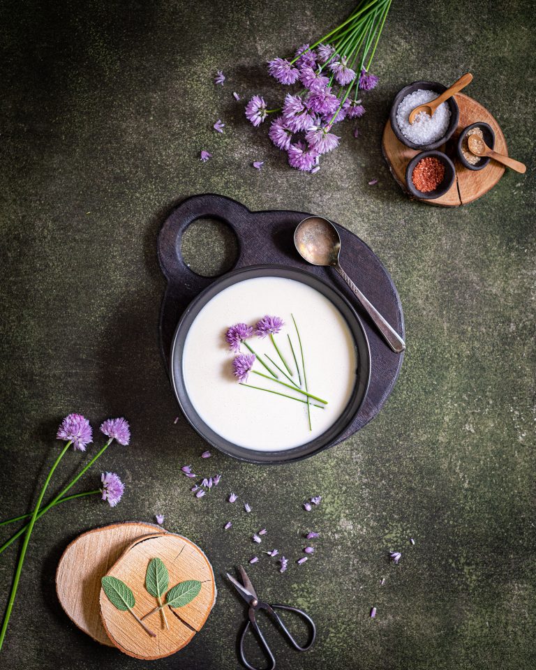 herbs in food photography